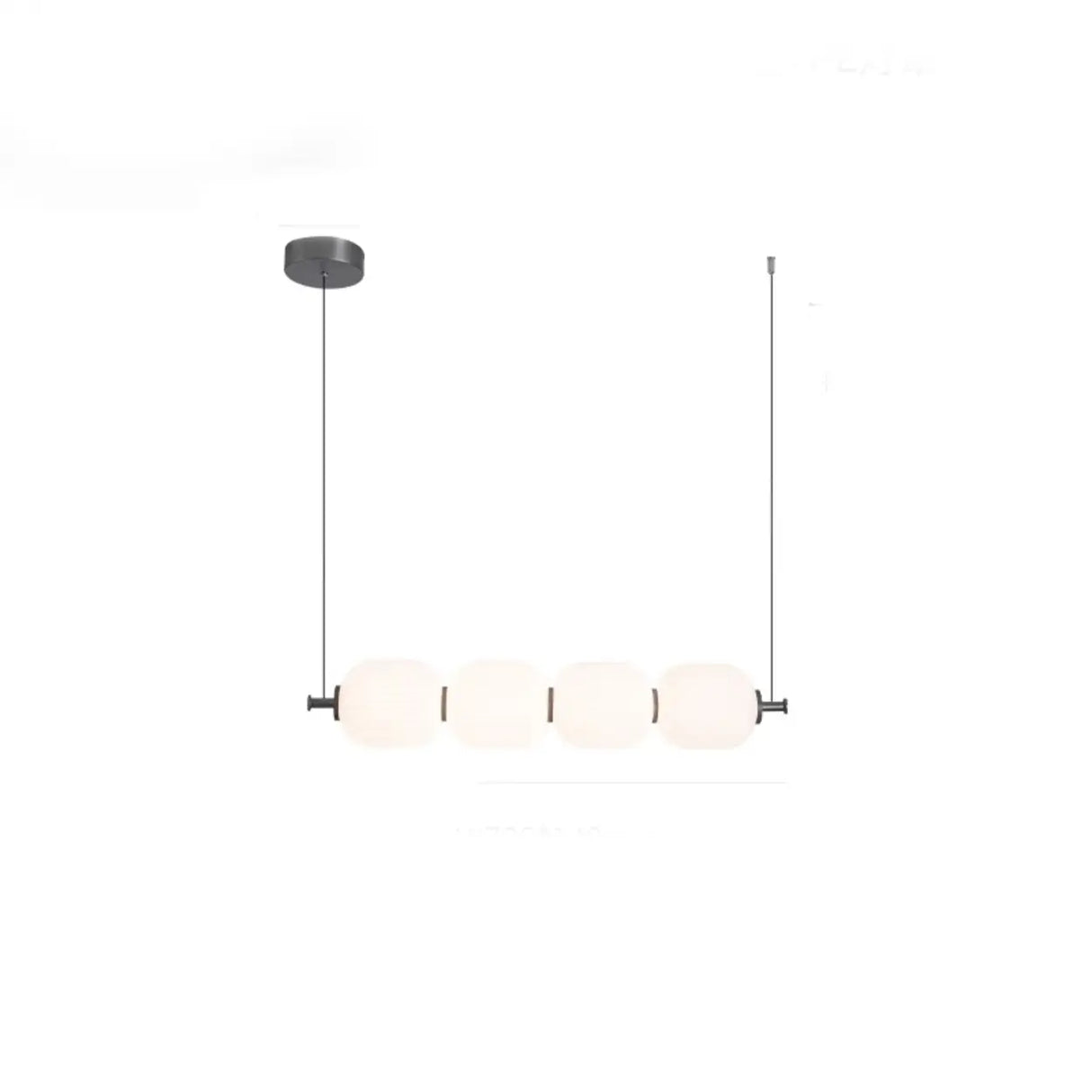 Modern White Candied Haws Horizontal Island Chandelier Image - 2