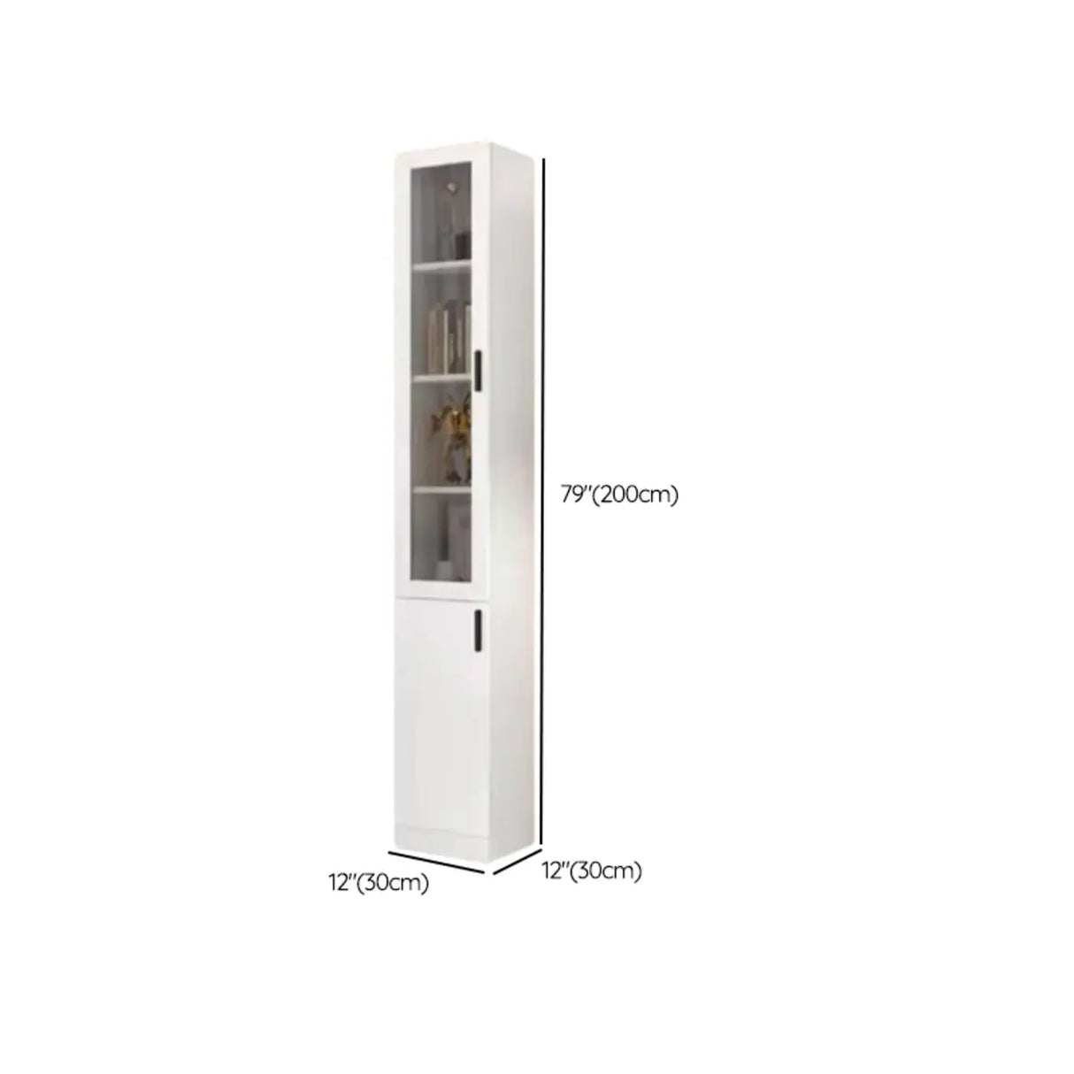 Modern White Composite Wood Corner Large Bookcases Image - 14
