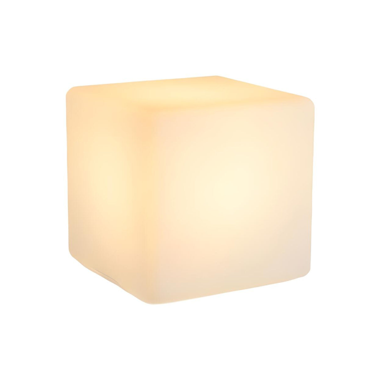 Modern White Cube LED Floor Lamp with Foot Switch Image - 5