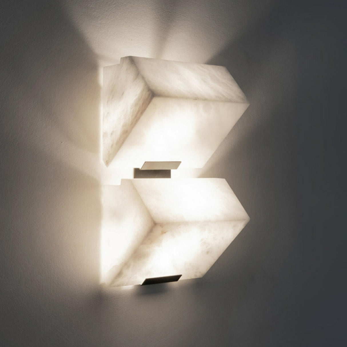 Modern White Geometric Metal Wall Light LED Sconce Image - 10