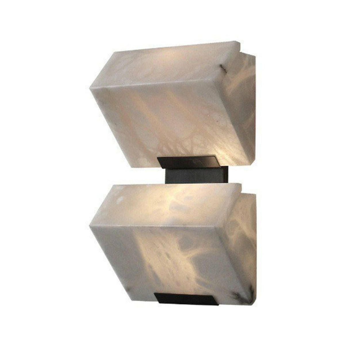 Modern White Geometric Metal Wall Light LED Sconce Image - 7