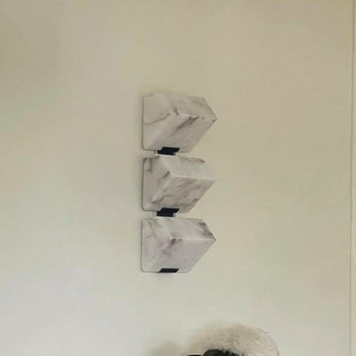 Modern White Geometric Metal Wall Light LED Sconce Image - 8