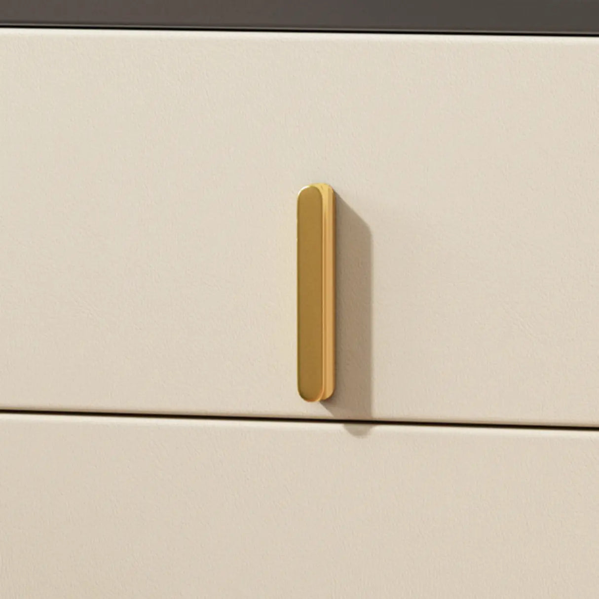 Modern White Marble Top Nightstand with Storage Drawer Image - 12