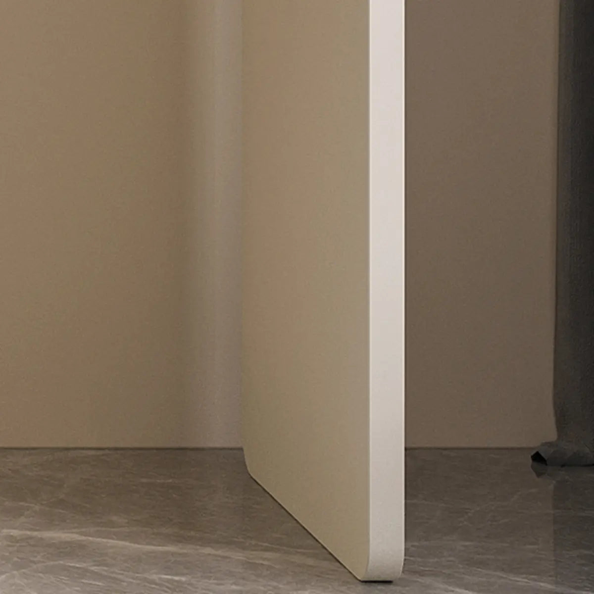 Modern White Rectangular Scalable Makeup Vanity with Drawers Image - 11