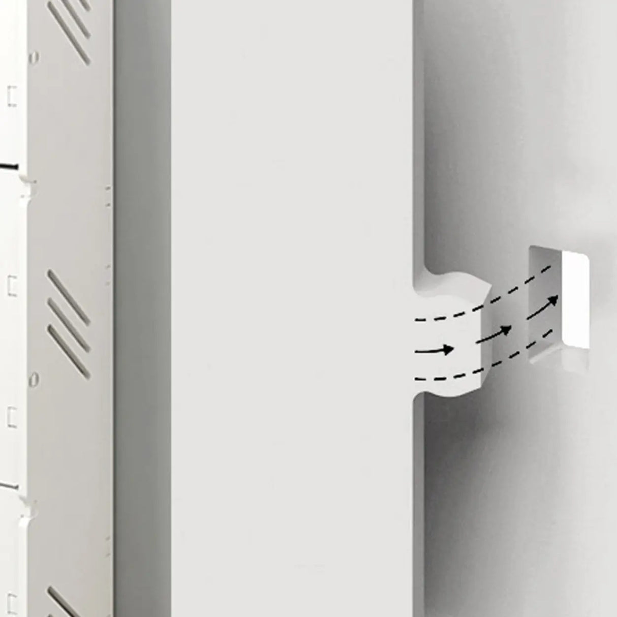 Modern Wood Free Standing White Drop Front Shoe Cabinet Image - 16