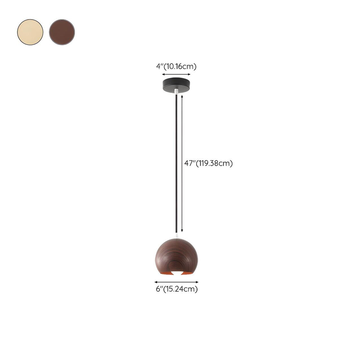 Modern Wood Geometric Pendant Light Adjustable Height