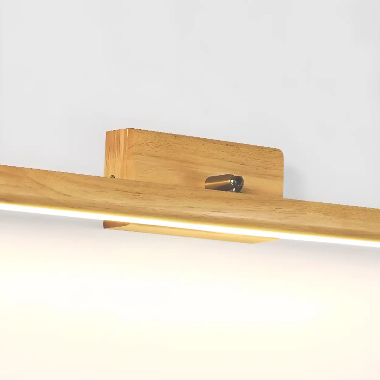 Modern Wood Linear LED Bathroom Vanity Mirror Light Image - 13