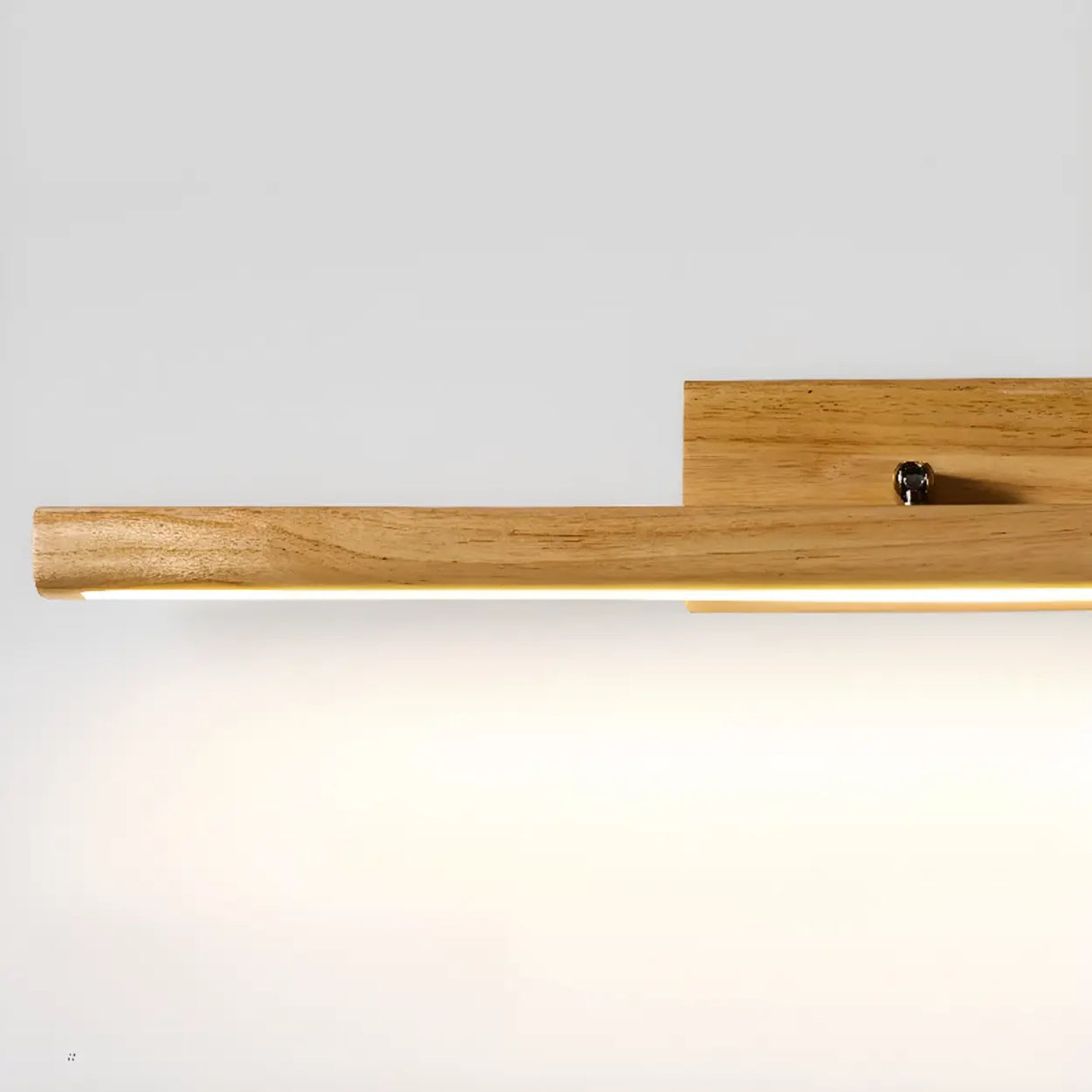 Modern Wood Linear LED Bathroom Vanity Mirror Light Image - 16