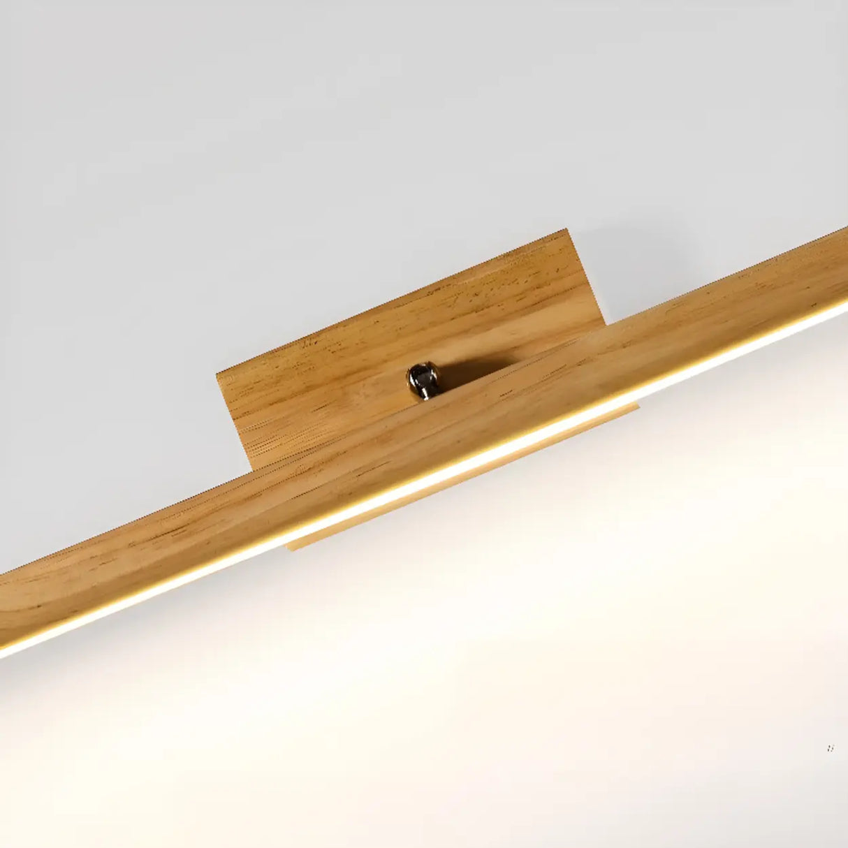Modern Wood Linear LED Bathroom Vanity Mirror Light Image - 17