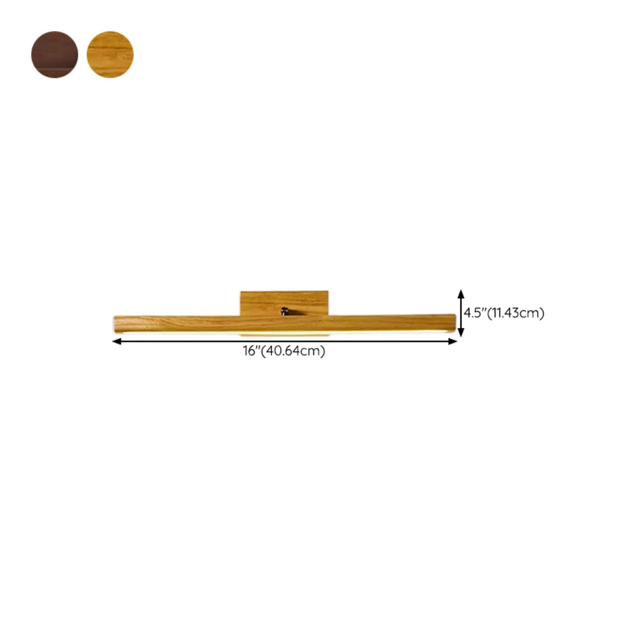 Modern Wood Linear LED Bathroom Vanity Mirror Light