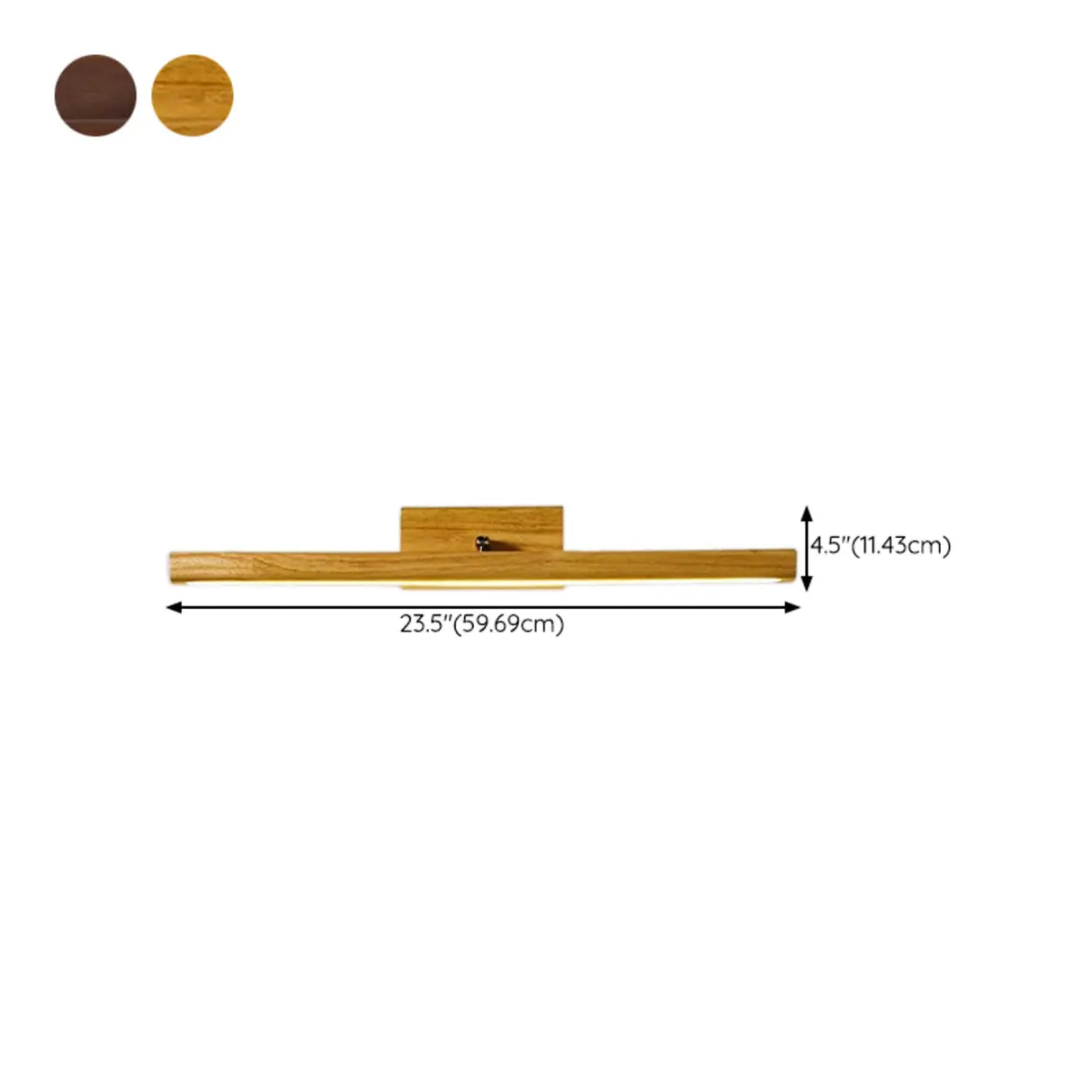 Modern Wood Linear LED Bathroom Vanity Mirror Light Image - 20