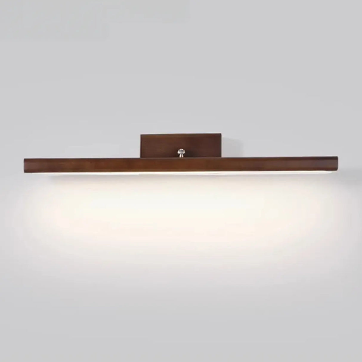 Modern Wood Linear LED Bathroom Vanity Mirror Light Image - 5
