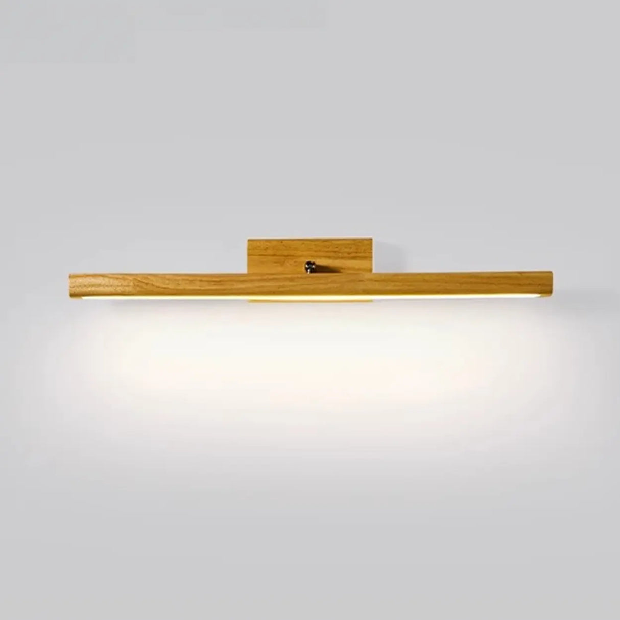 Modern Wood Linear LED Bathroom Vanity Mirror Light Image - 9