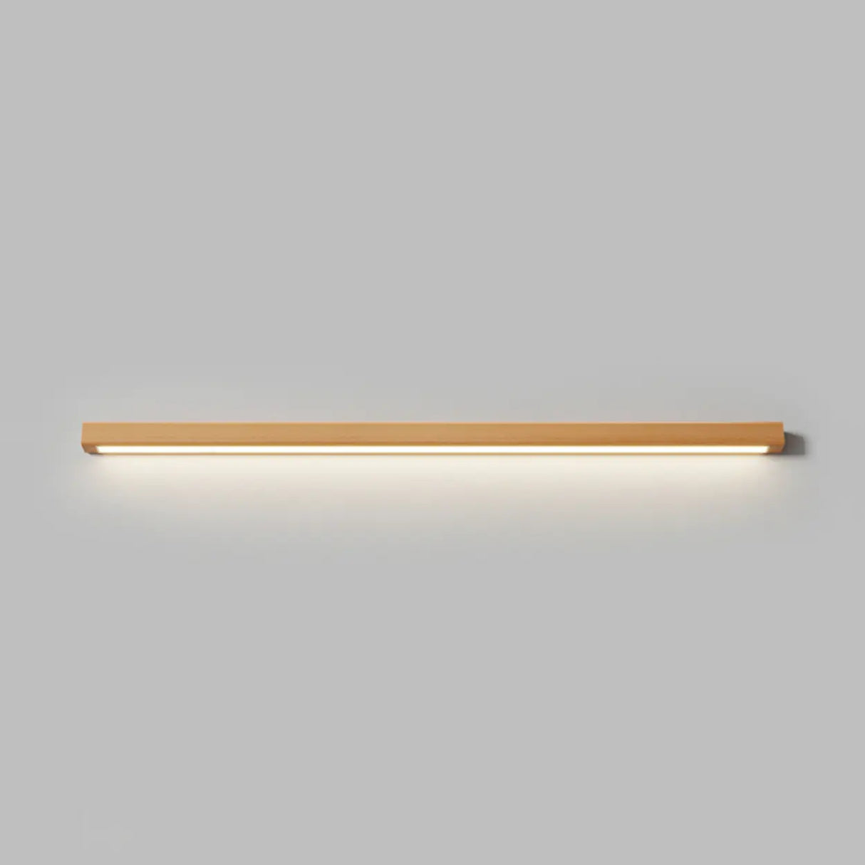 Modern Wood Rectangular LED Vanity Light Image - 10