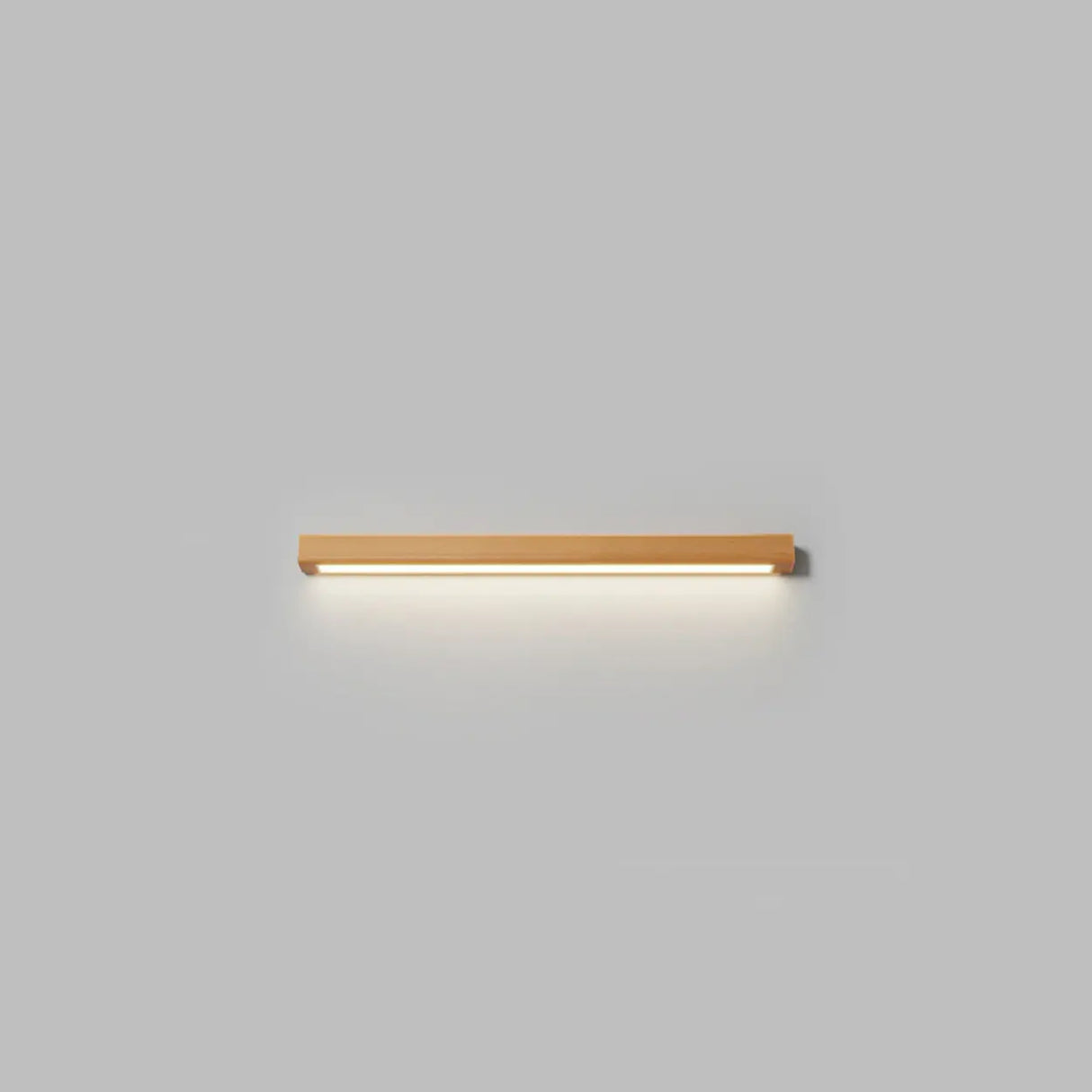 Modern Wood Rectangular LED Vanity Light Image - 6