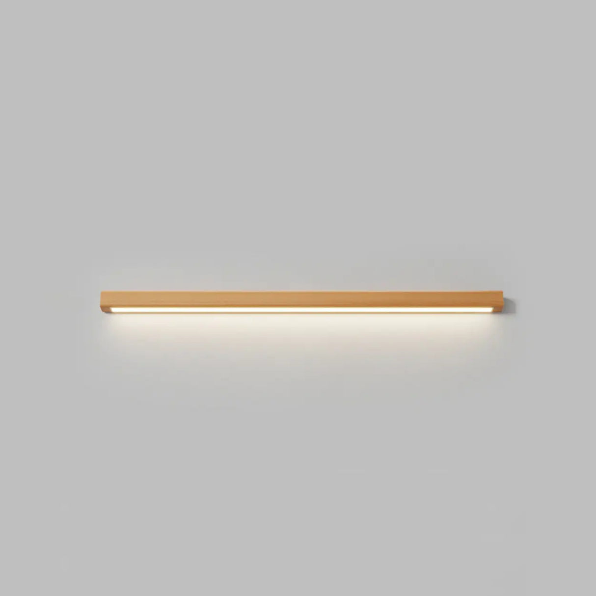 Modern Wood Rectangular LED Vanity Light Image - 8