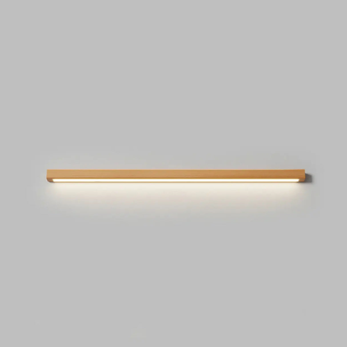 Modern Wood Rectangular LED Vanity Light Image - 9