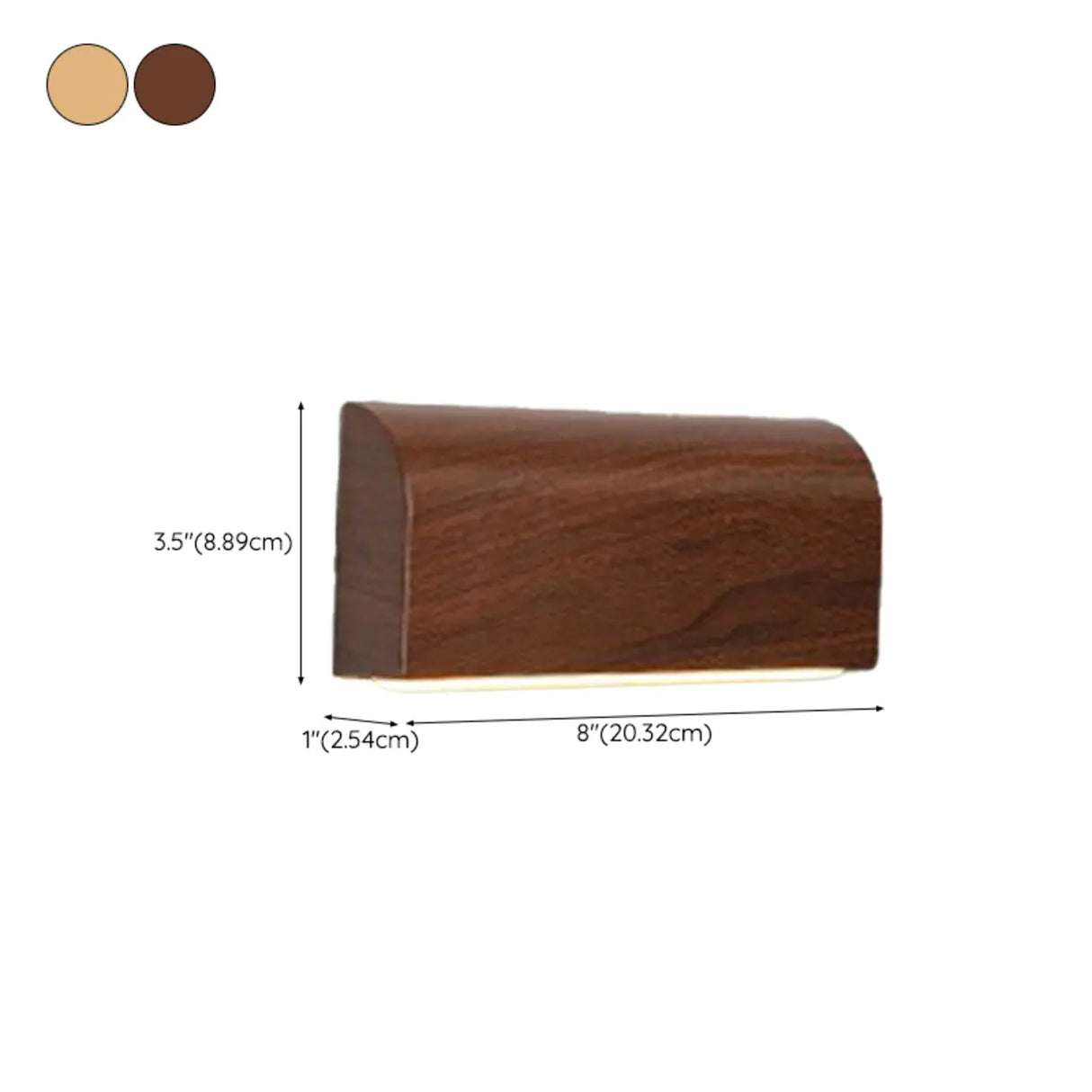 Modern Wooden Minimalist Wall Sconce Light