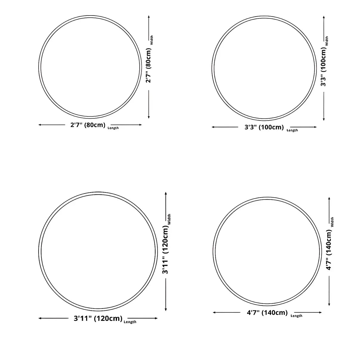 Modish Anti-Slip Abstract Round Gold Accents Area Rug Image - 16