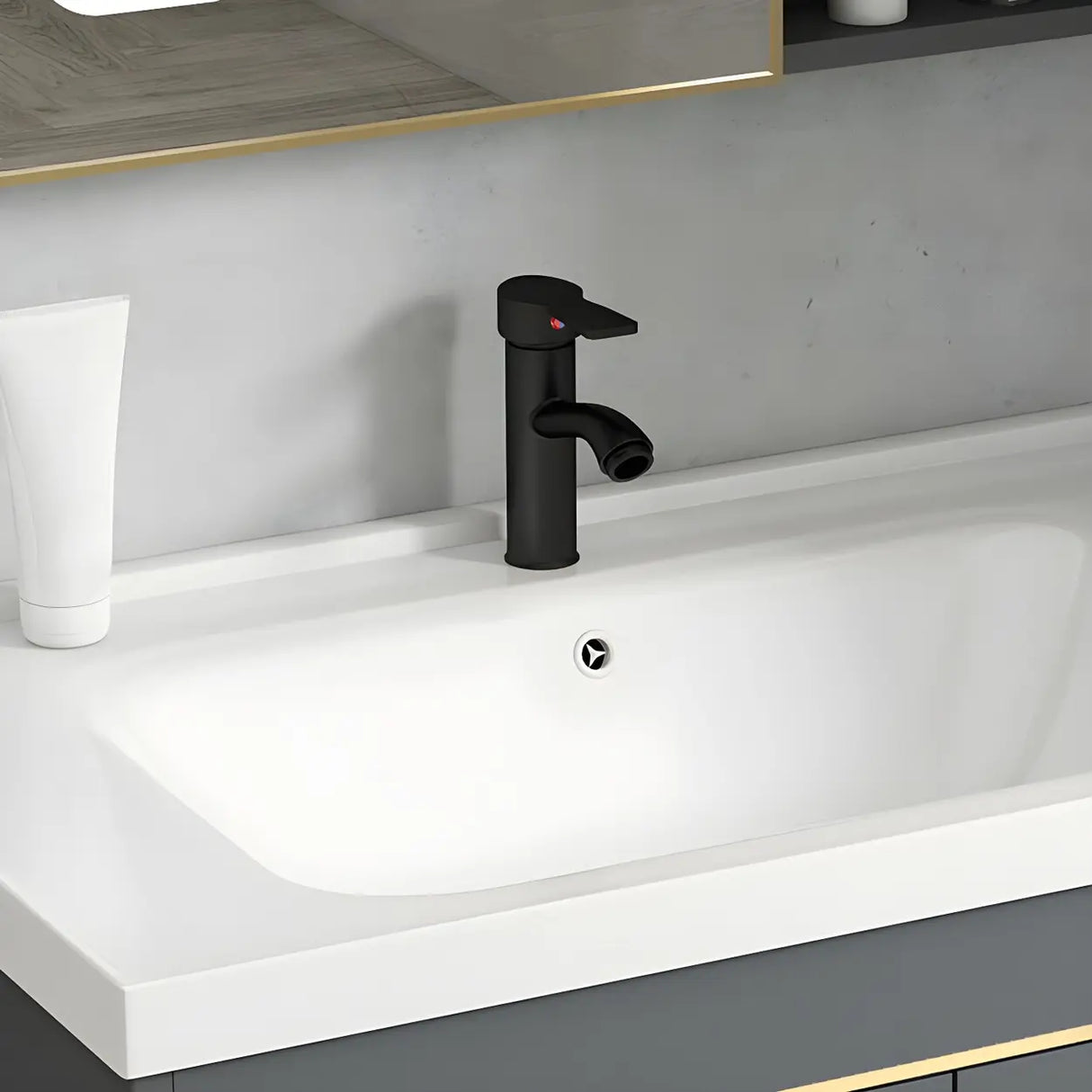 Modish Bath Vanity with Ceramic Sink and Soft-Close Drawers Image - 4
