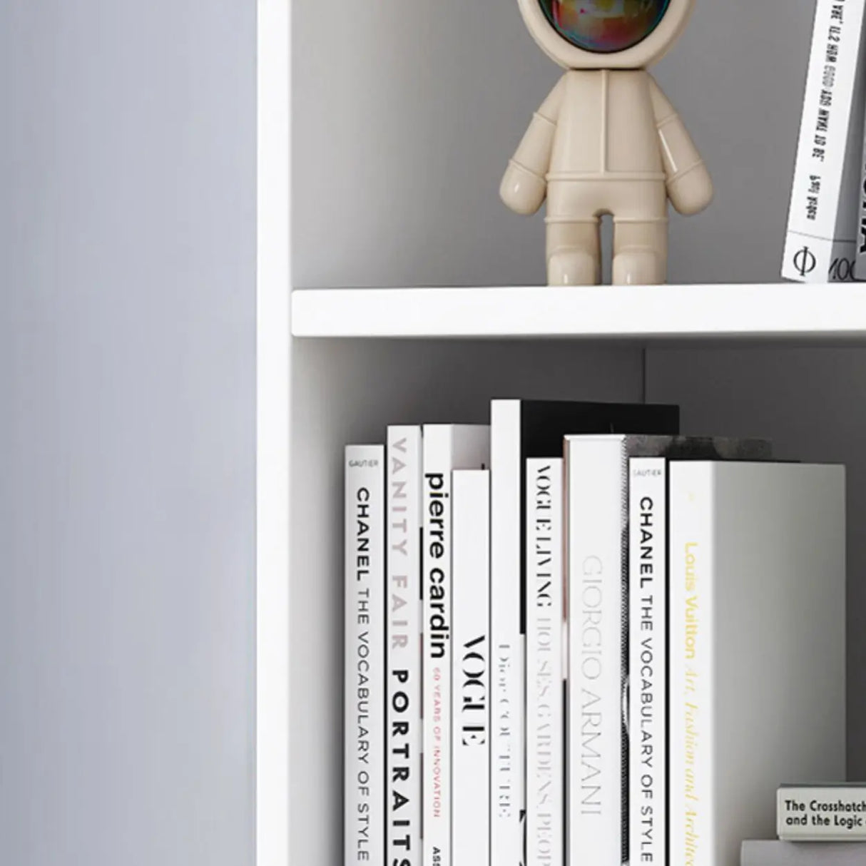 Modish Classic Wood Vertical Narrow Organizer Bookcase Image - 15