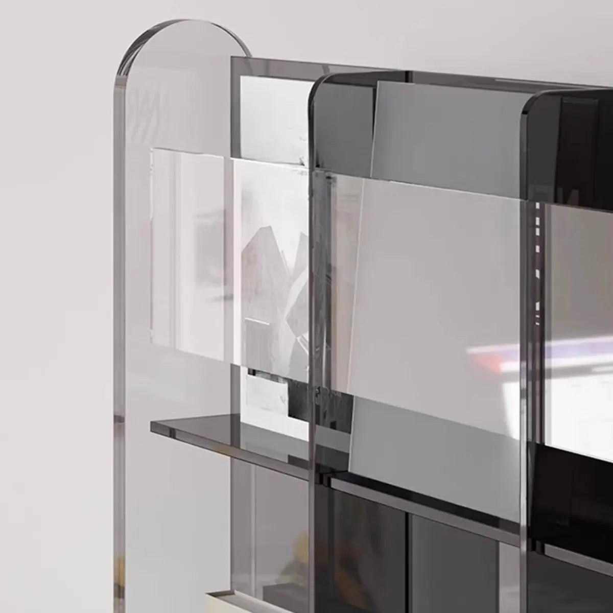 Modish Closed 4-Shelves Vertical Display Bookcases Image - 9