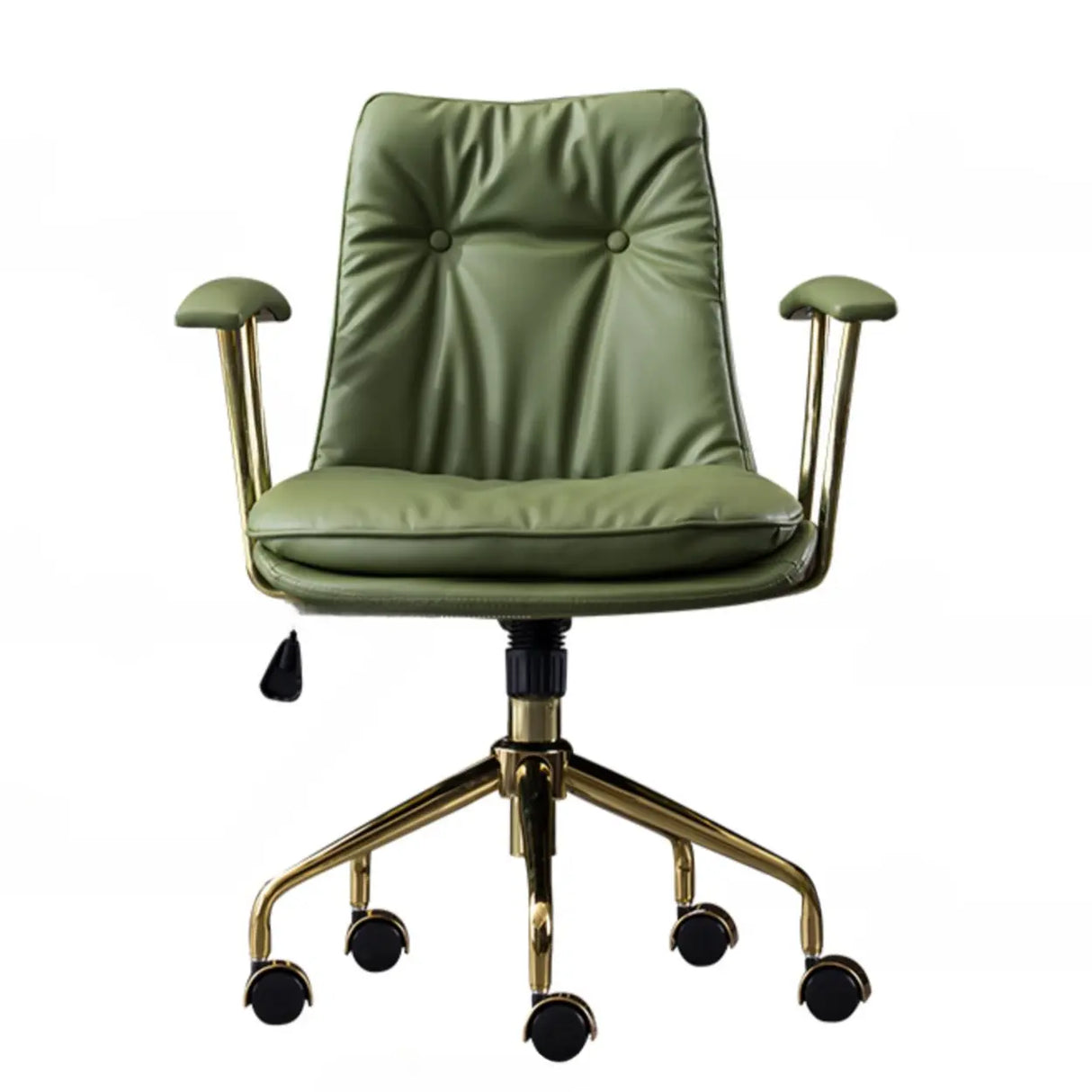 Modish Ergonomic Faux Leather Swivel Casters Office Chair Image - 6