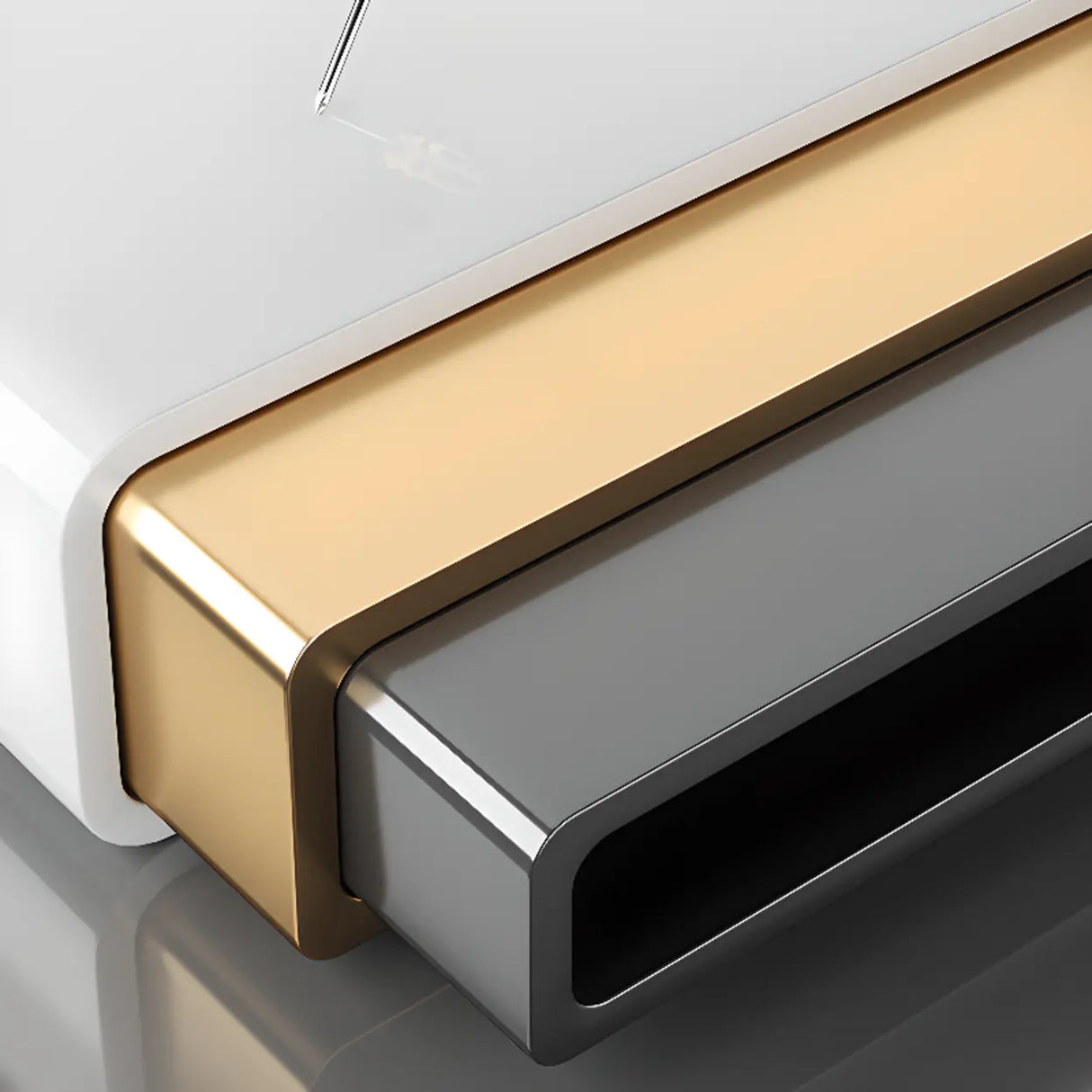 Modish French Glass Door Closed Metal Small Bookcase Image - 14