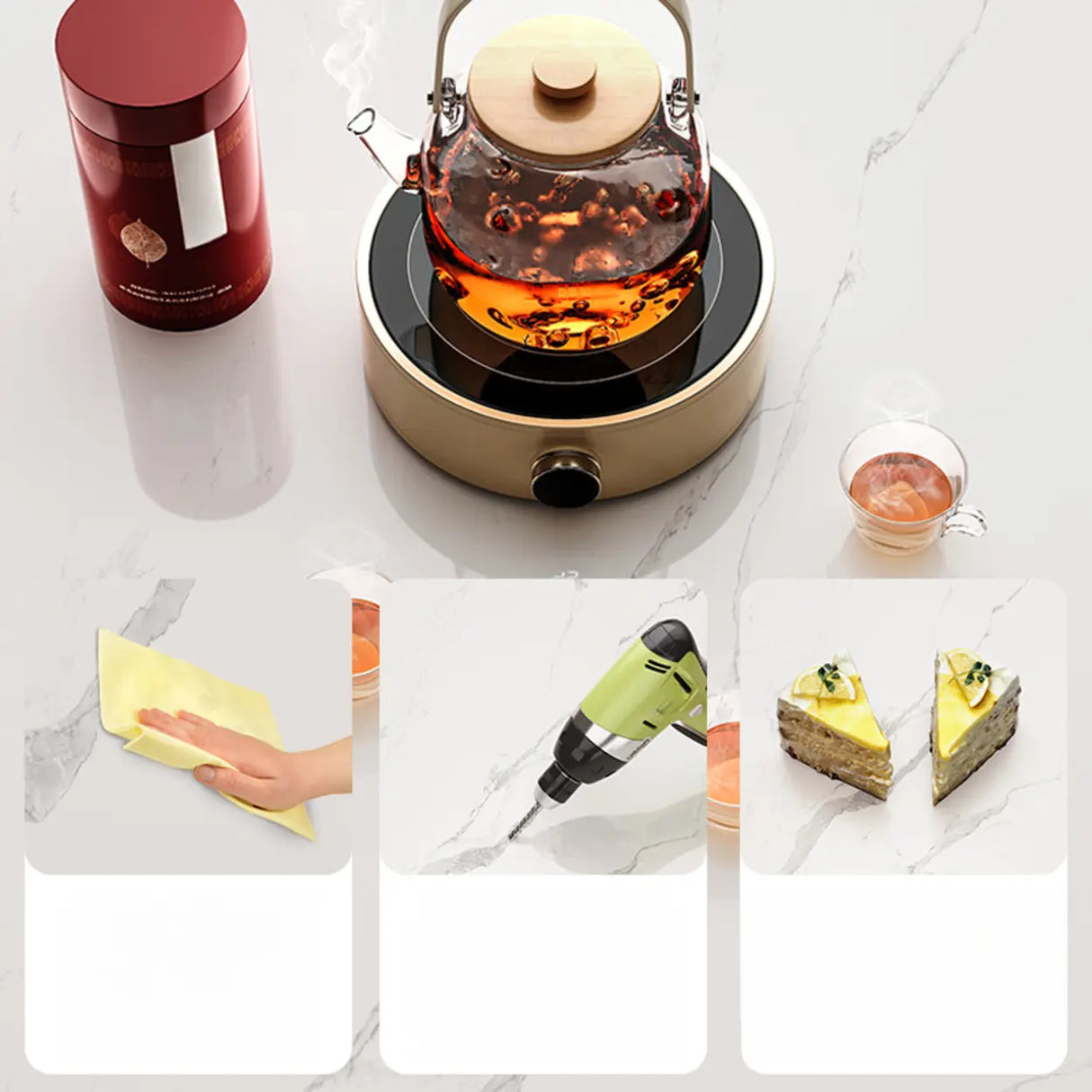 Modish French Glass Door Closed Metal Small Bookcase Image - 3