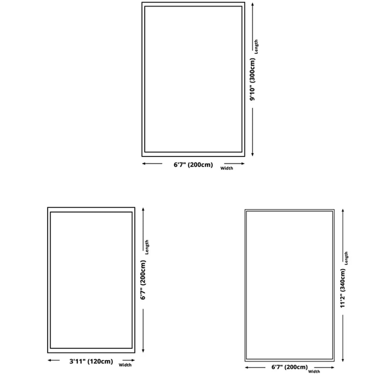 Modish Geometric Flannel Ivory Anti-Slip Area Rug Image - 12