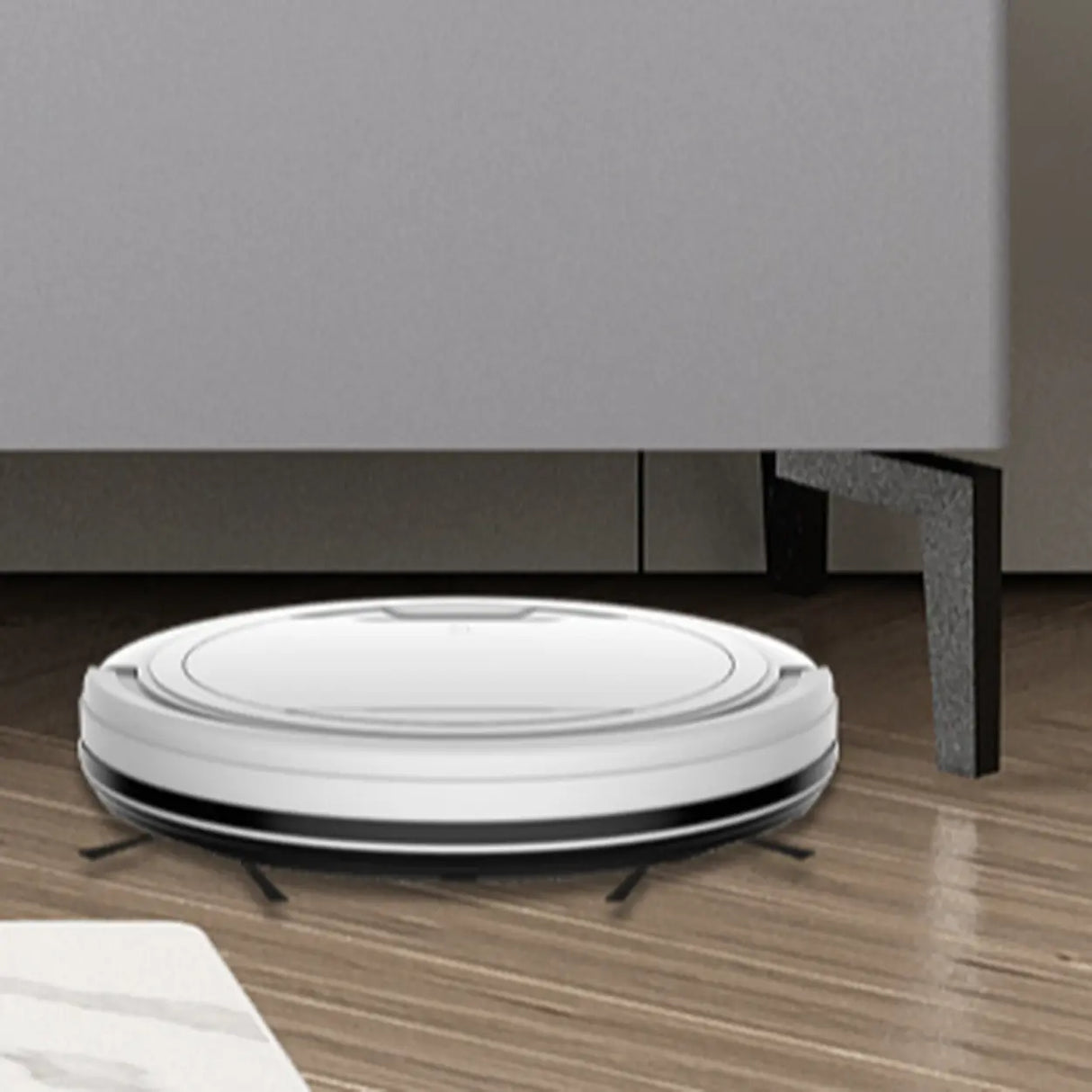 Modish Grey Stone Rectangle TV Stand with Drawers Image - 13