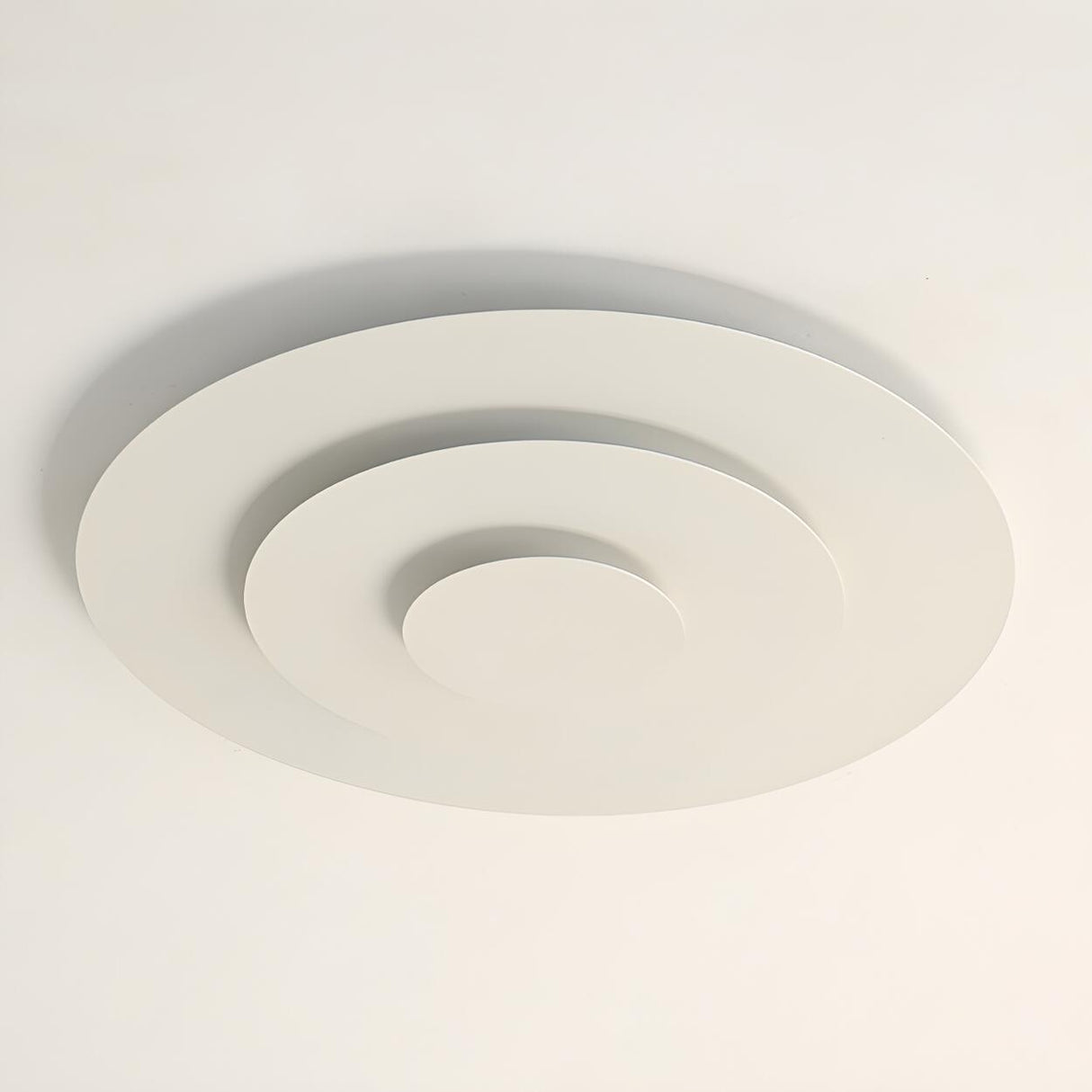 Modish Multi-Layer Round White LED Flush Mount Light Image - 14