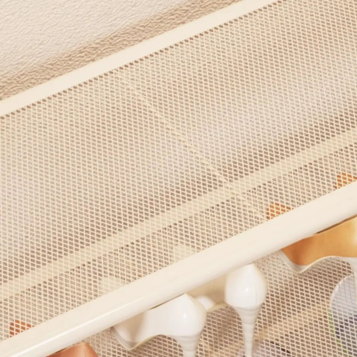 Modish Multi-Tier Freestanding Metal Shoe Storage Rack Image - 18