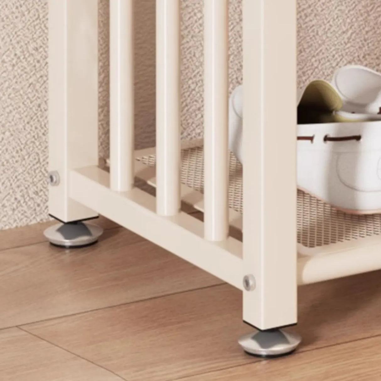 Modish Multi-Tier Freestanding Metal Shoe Storage Rack Image - 21