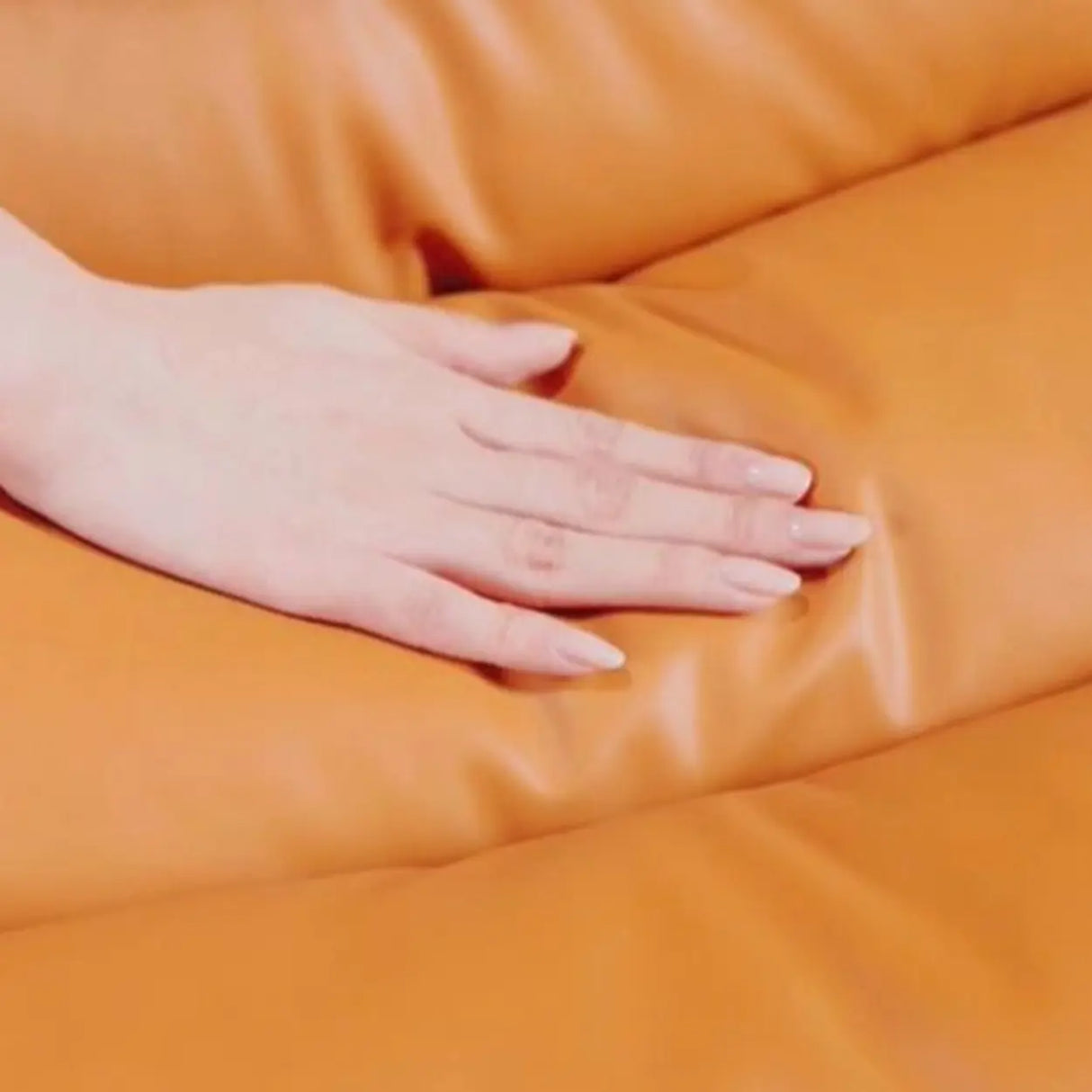 Modish Orange Saddle Leather Bar Stool with Back and Footrest Image - 12