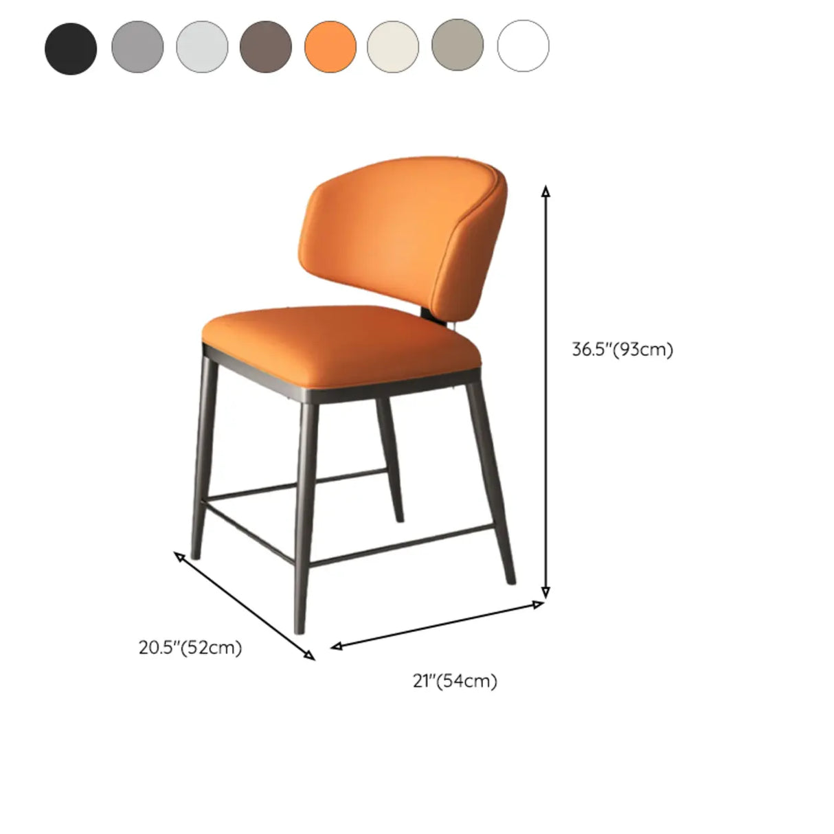 Modish Padded Upholstery Armless Low Back Dining Chair Image - 58