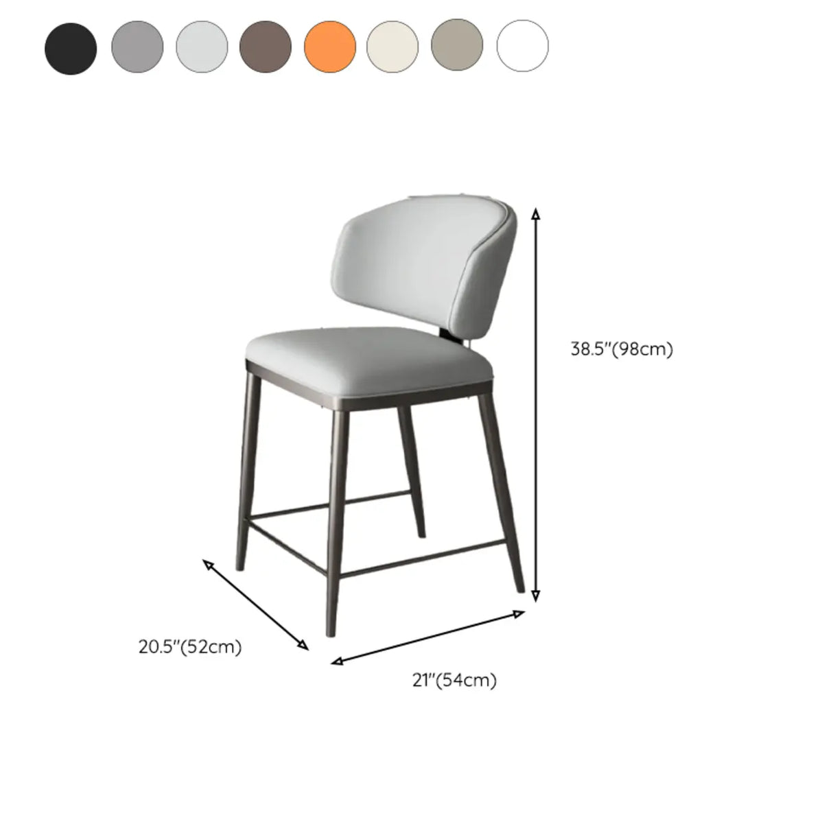Modish Padded Upholstery Armless Low Back Dining Chair Image - 60
