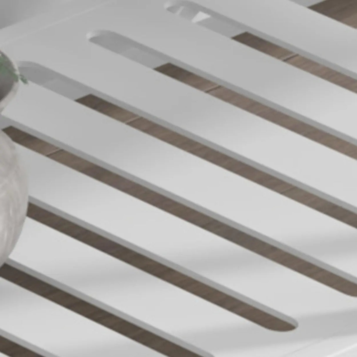 Modish Rectangle Multi-Tier Metal White Plant Stand Image - 13