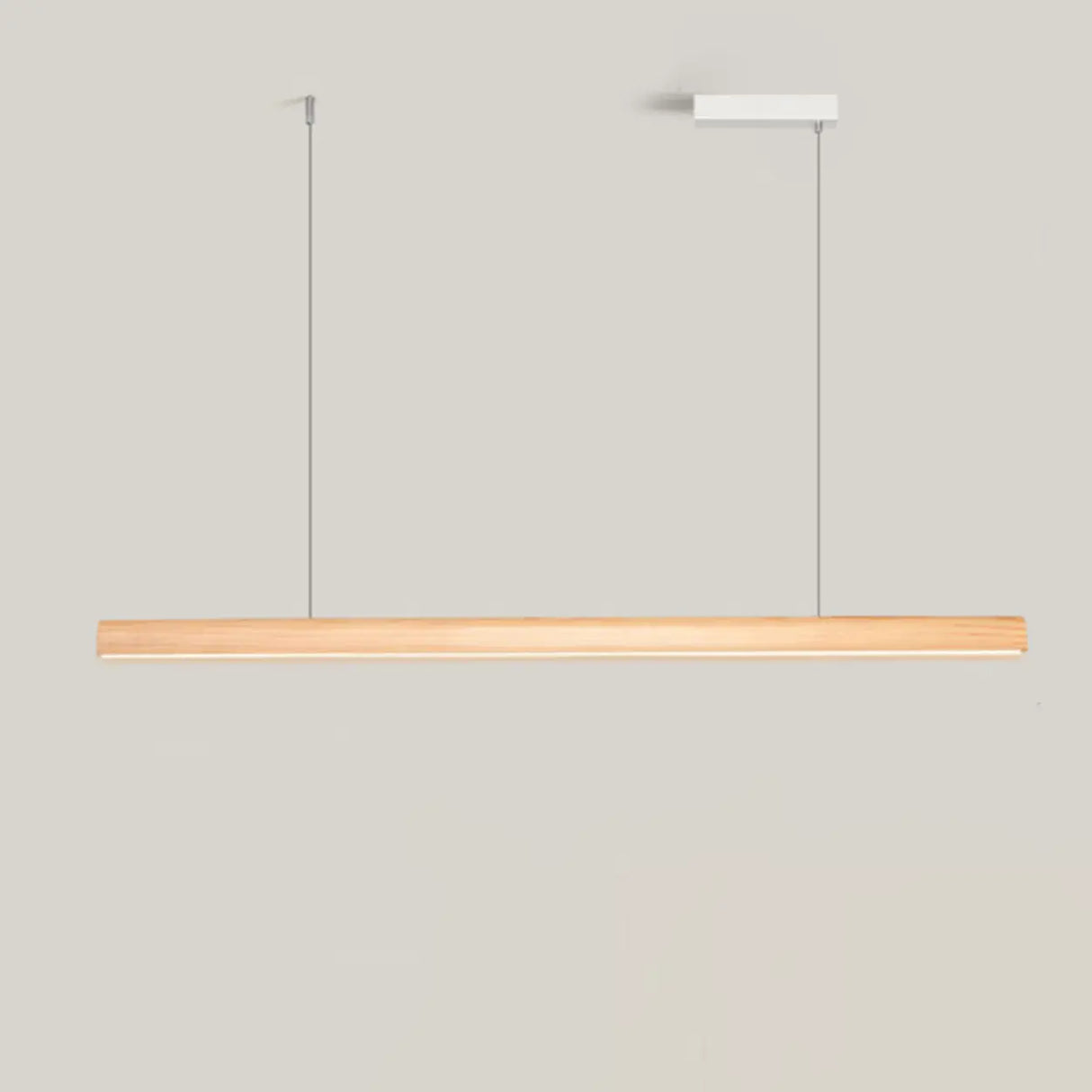 Modish Rectangular Adjustable Wood Island Light Image - 6