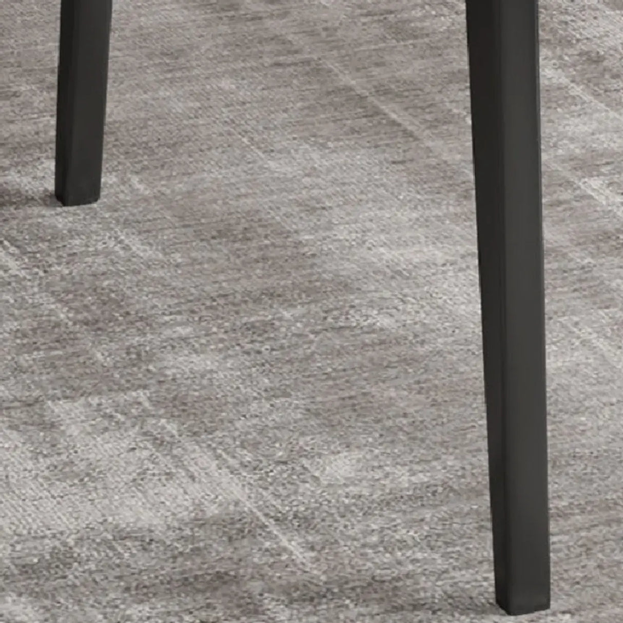 Modish Solid Back Padded Upholstery Leather Dining Chair Image - 8