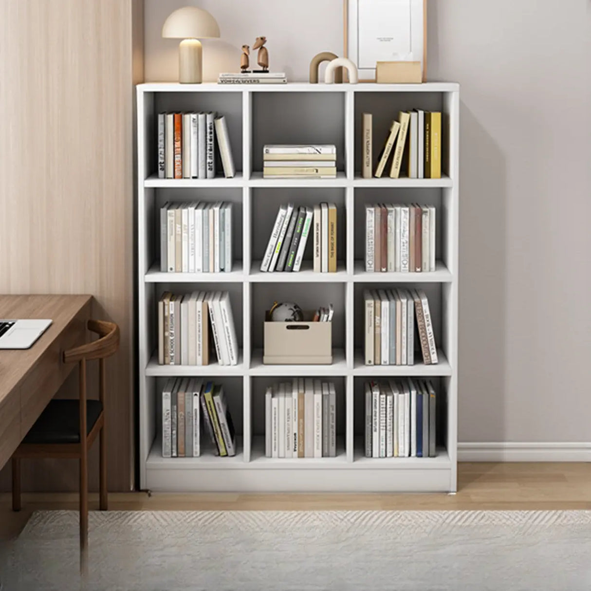 Modish Vertical Closed Wood Cube Organizer Bookcases Image - 19