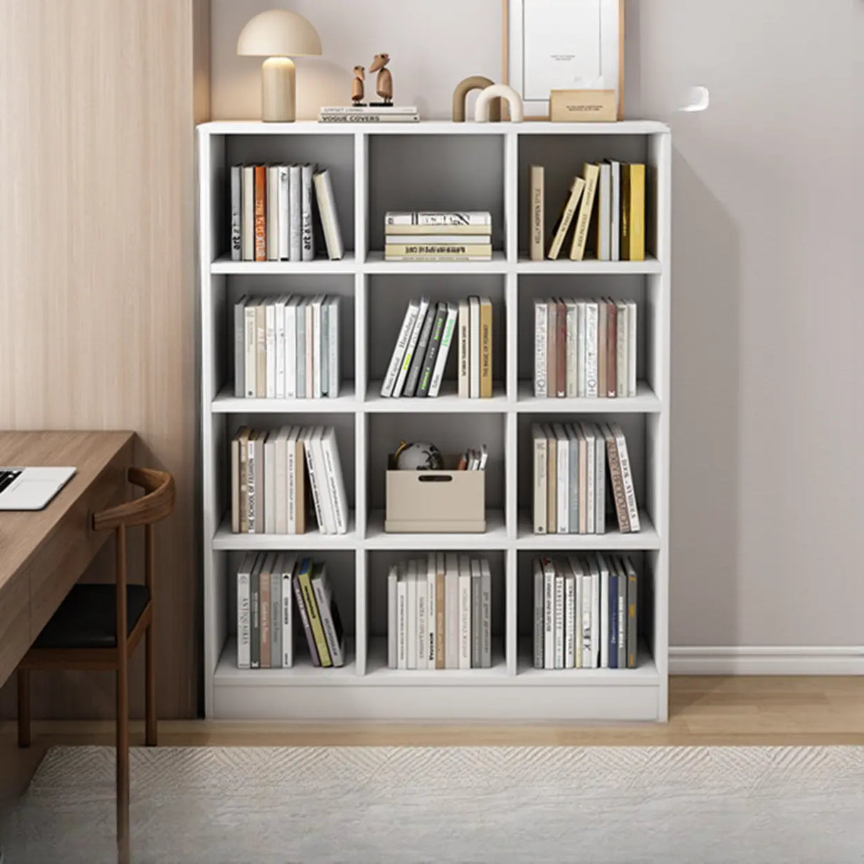 Modish Vertical Closed Wood Cube Organizer Bookcases Image - 21