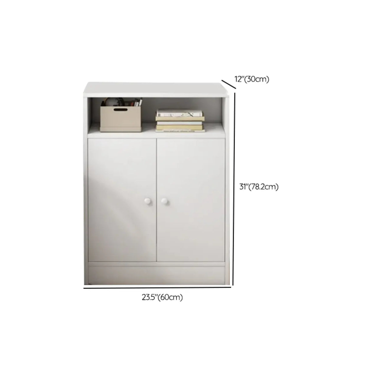 Modish Vertical Closed Wood Cube Organizer Bookcases