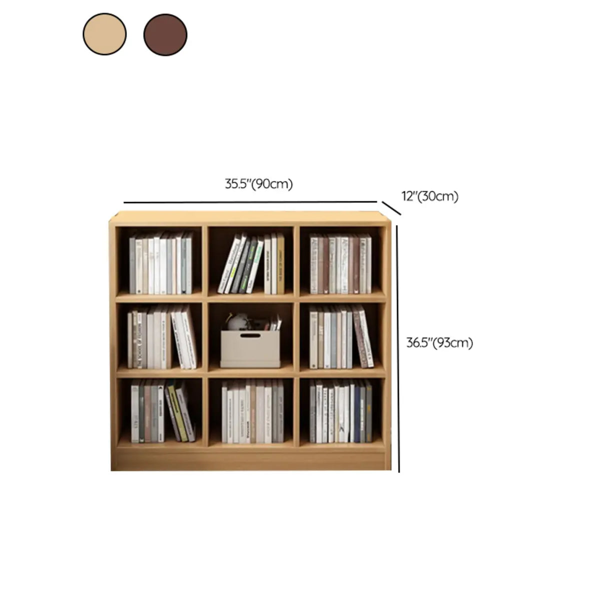 Modish Vertical Closed Wood Cube Organizer Bookcases Image - 27