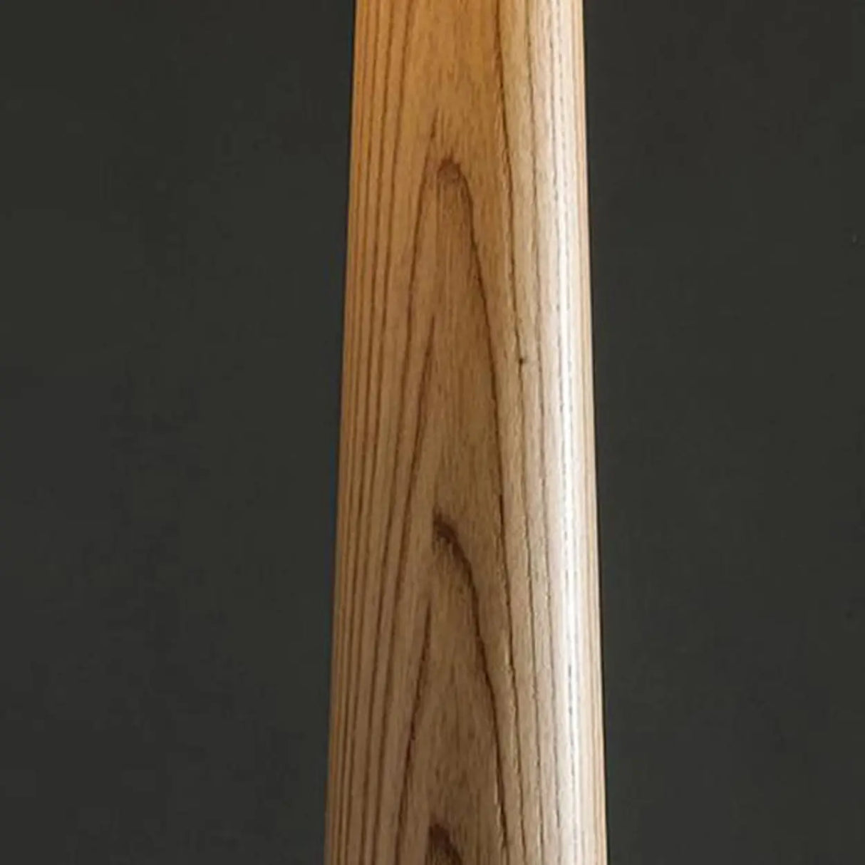 Modish White Cylinder Walnut Metal LED Floor Lamp Image - 10