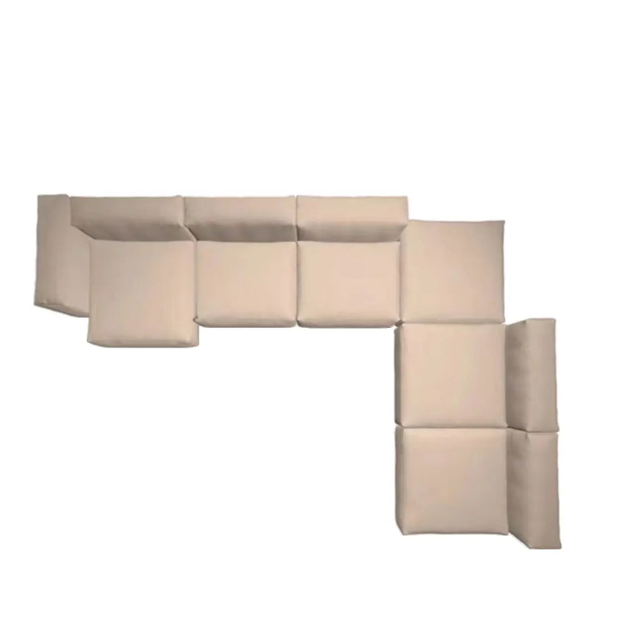 Modular Corduroy Fabric Tight Back Latex Fill Loveseat Image - 12