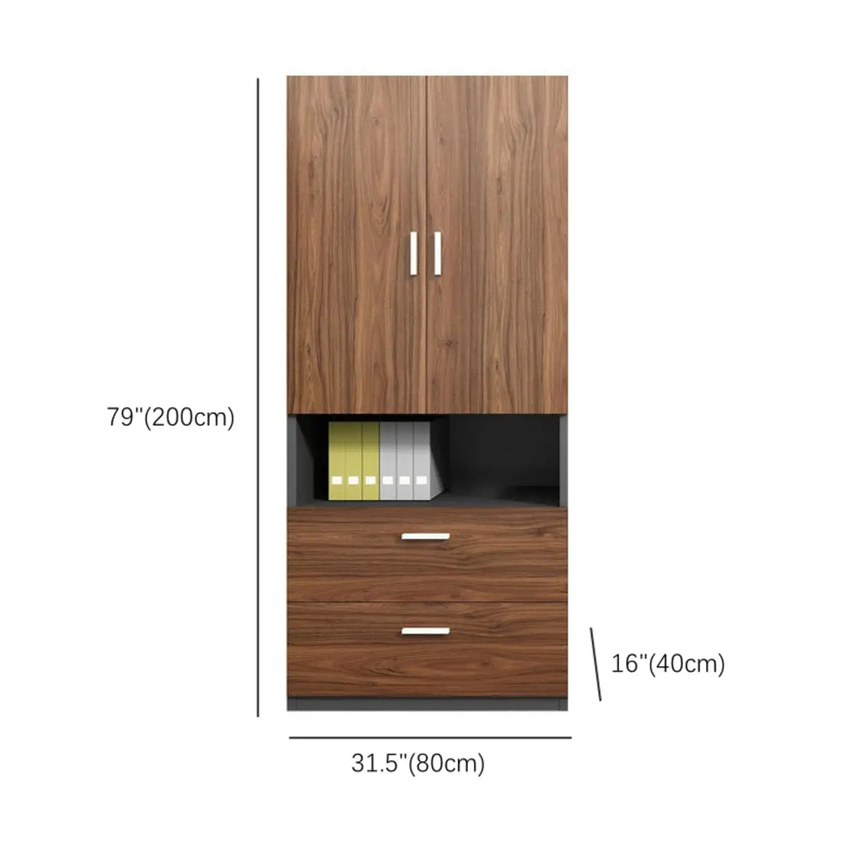 Modular Rectangular Wood Large Storage Filing Cabinet Image - 8