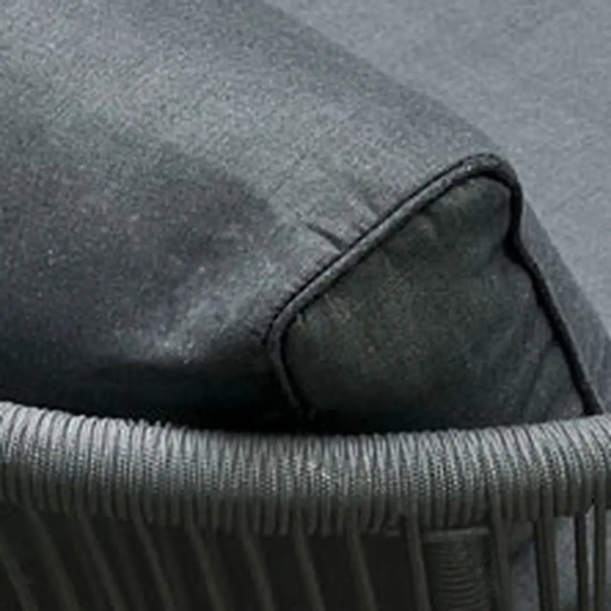 Modular Waterproof Teak Dark Grey Patio Conversation Sets Image - 8