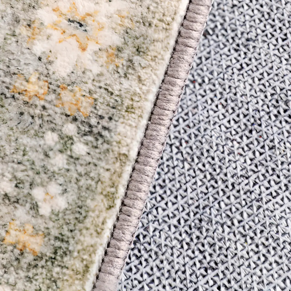 Moroccan Rectangle Beige Anti-Slip Floral Area Rug Image - 10