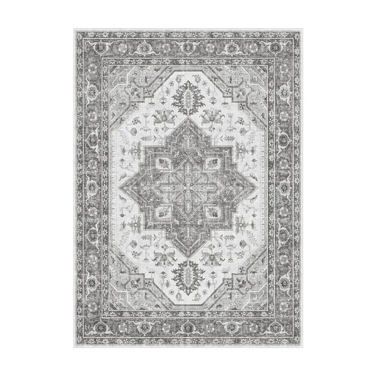 Moroccan Rectangle Polyester Blue Large Area Rug Image - 2